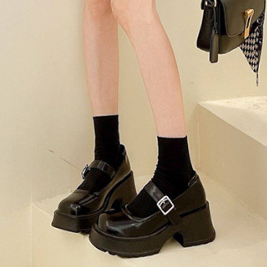 PU Leather Platform Pumps NA8708