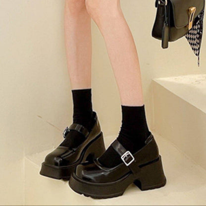 PU Leather Platform Pumps NA8708