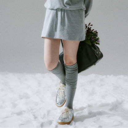 Skin-Friendly Knit Sweater & Short Skirt Setup NA8783