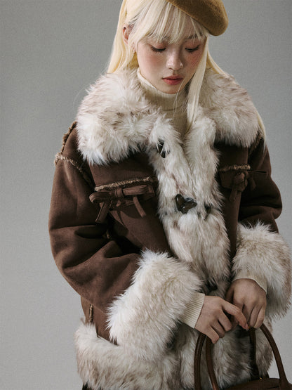 Bow Fur Thick Jacket NA8798