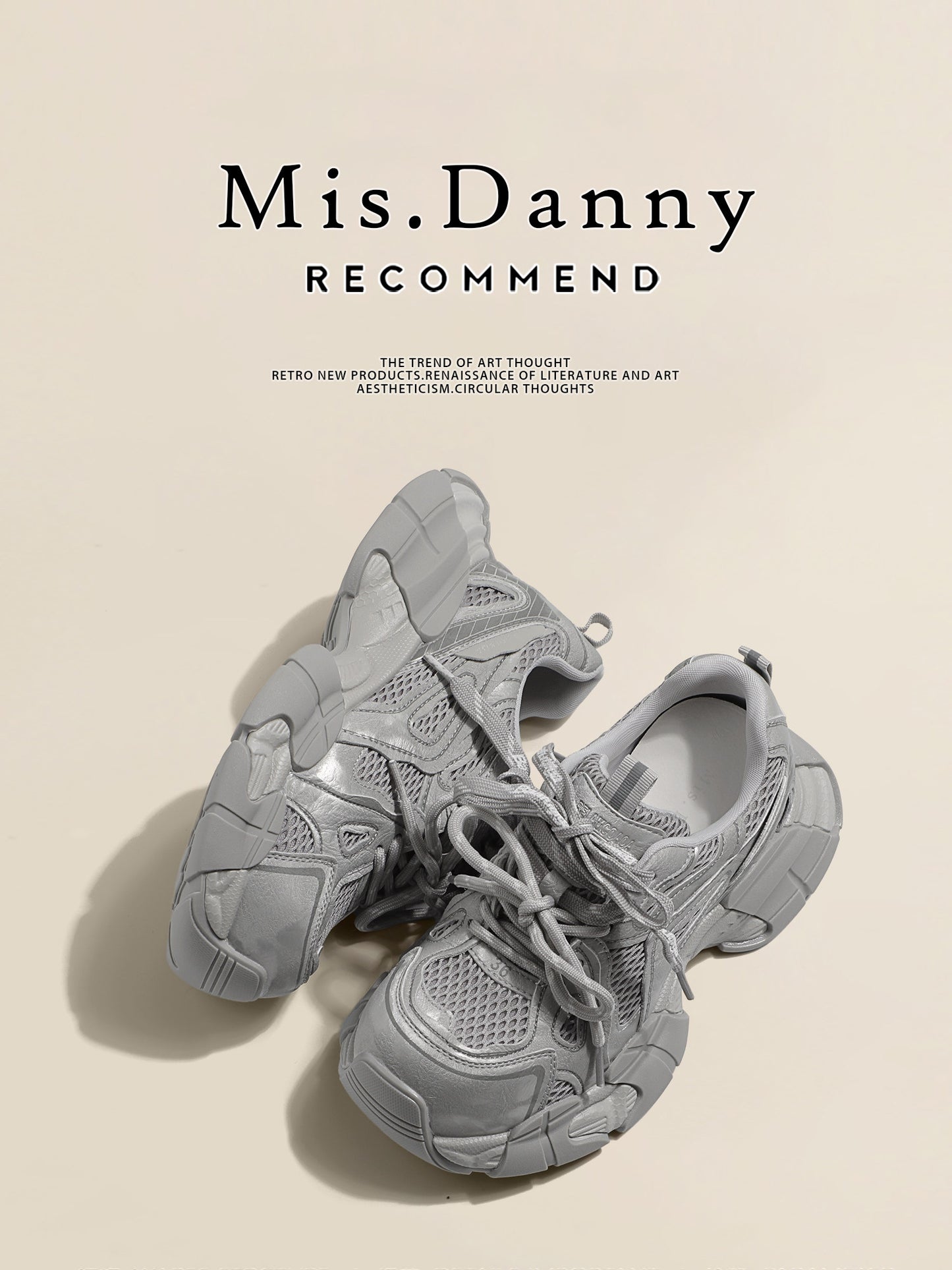 Platform Chunky Sole Lace-Up Sneakers NA8743