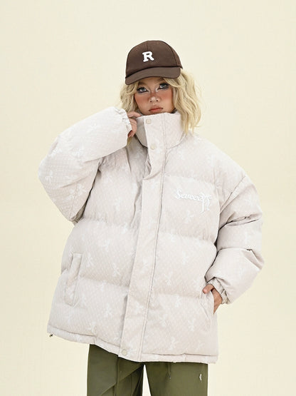 Stand Neck Oversize Puffer Jacket NA6314