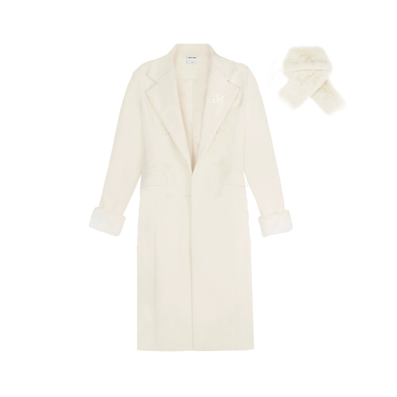 Detachable Sleeves Mid-length Coat NA4127