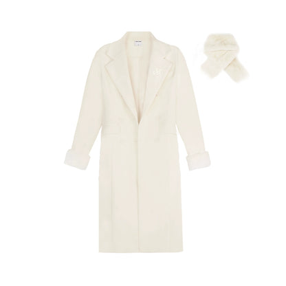 Detachable Sleeves Mid-length Coat NA4127