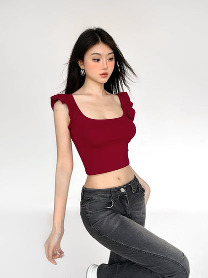 Square Neck Slim Fit Tank Top NA4495