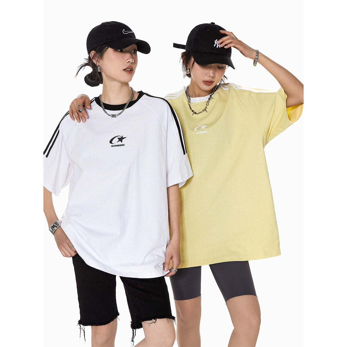 Round Neck Oversize Short Sleeve T-Shirt NA2306