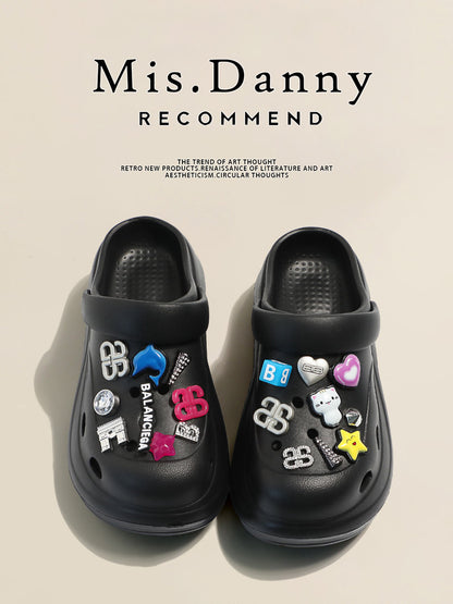 Hollow Design Platform Sandals NA8696