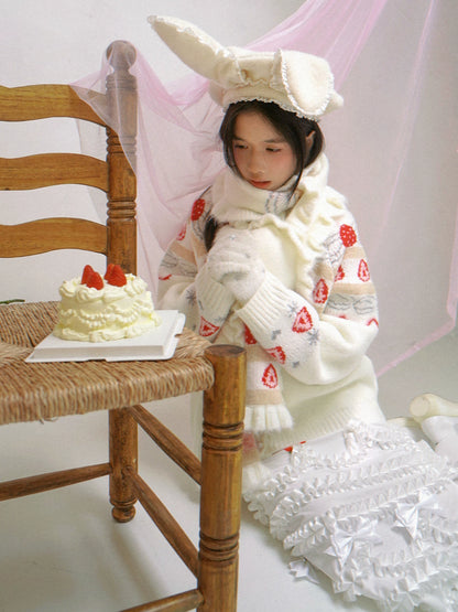 Wire Bunny Ear Lace Beret Hat NA8337