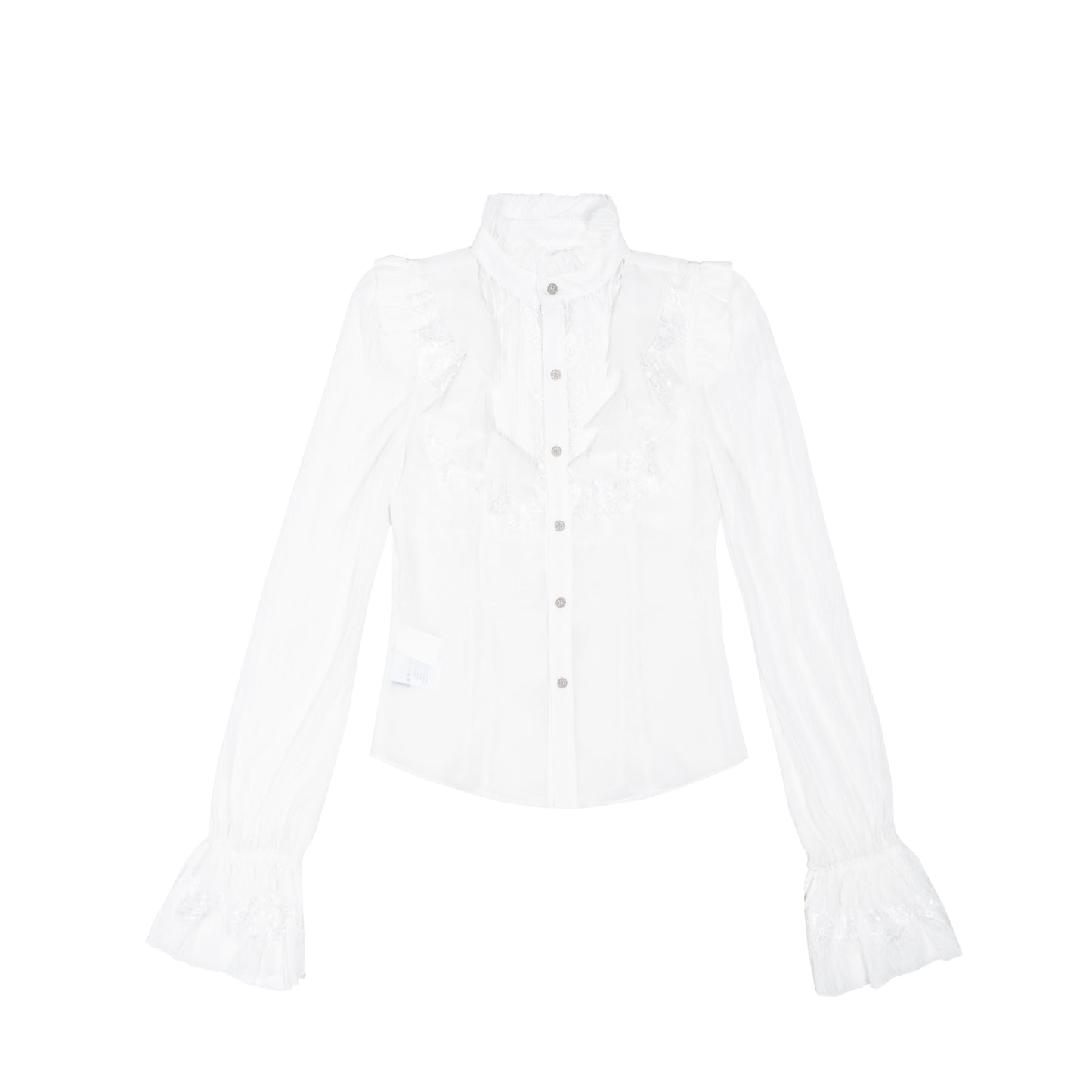 Sheer Chiffon Gothic Court Style Blouse NA8358