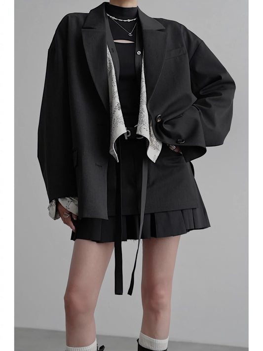 Shoulder Drop Oversize Jacket NA4267