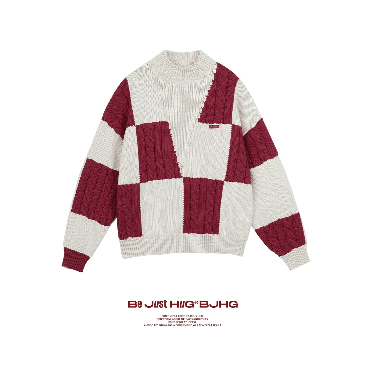 Color-Block Oversize Knit Sweater NA6080