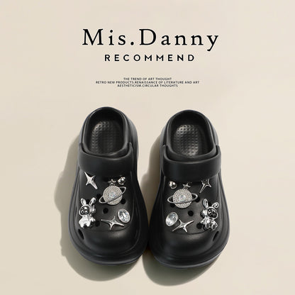 Soft Platform Height Increase Closed Toe Sandals NA8771