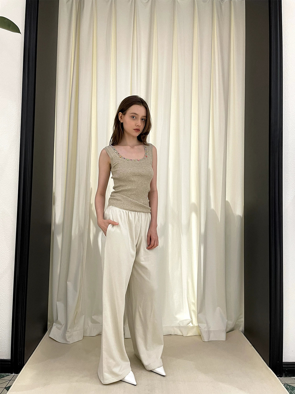 Wide-Leg Straight Versatile Pants NA5958