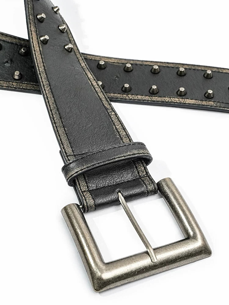 NA8641 Milk Cool Mo Li Retro punk style studded belt female design sense versatile fashion model same decorative belt NA8641