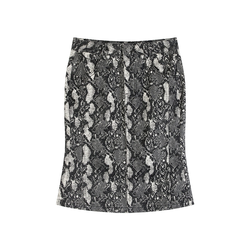 Snake Print Skirt NA3938