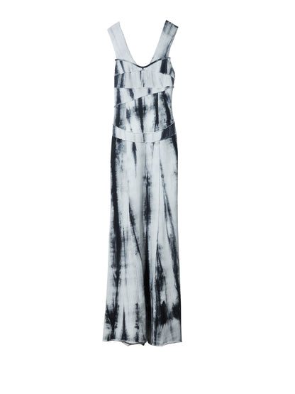 Tie Dye Slim Fit Sleeveless Long Dress NA5157