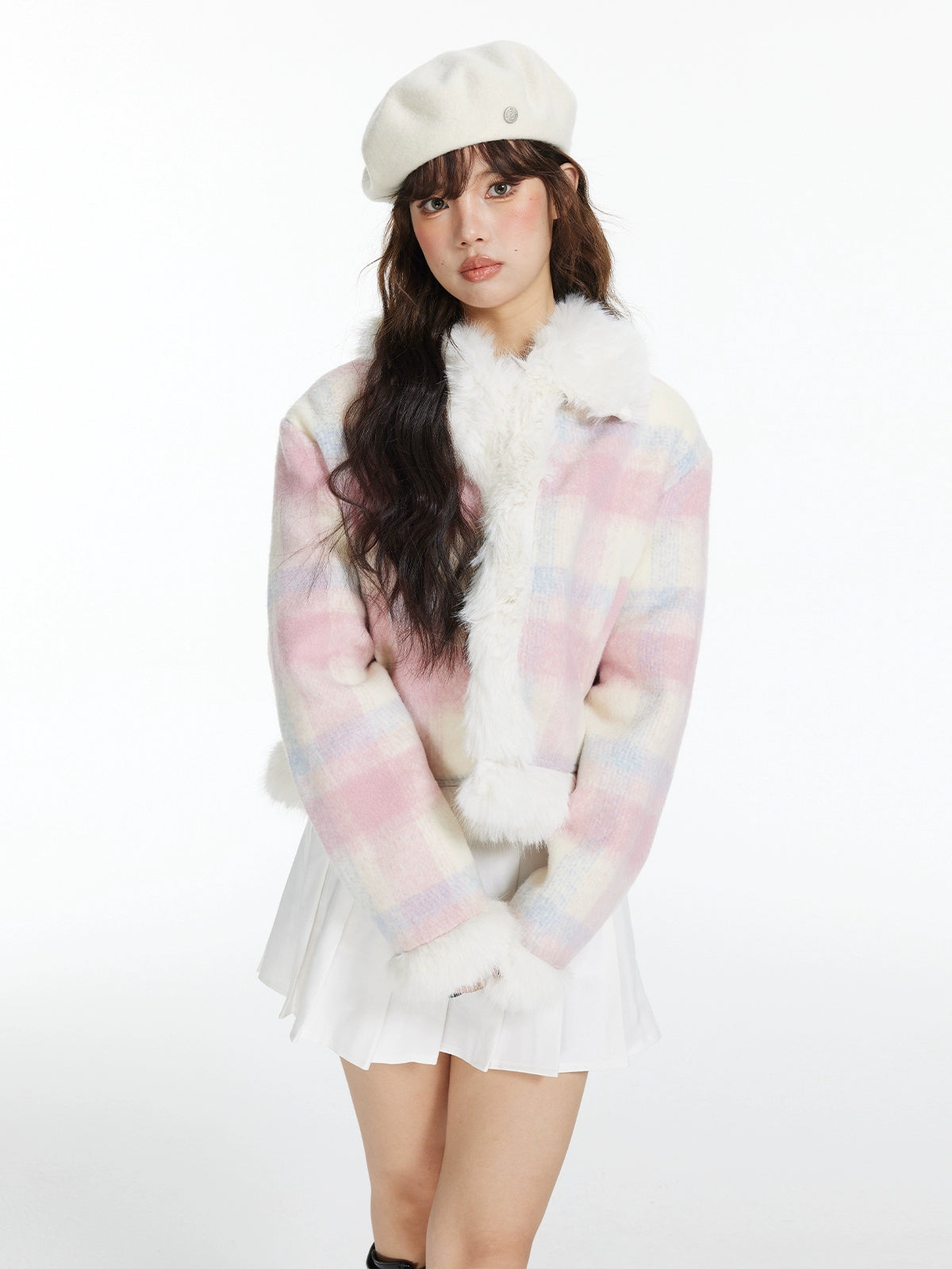 Fake Fur Short Jacket NA5769