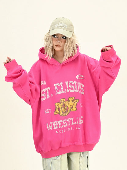 Print Fleece Hoodie NA6284