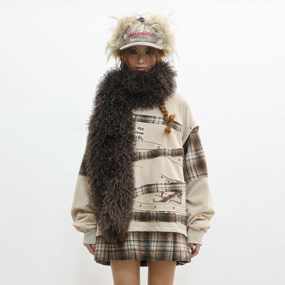 Wasteland Print Detachable Sleeve Sweatshirt NA8558