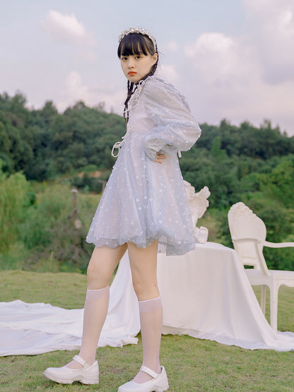 Floral Bubble Jacquard Dress NA8346