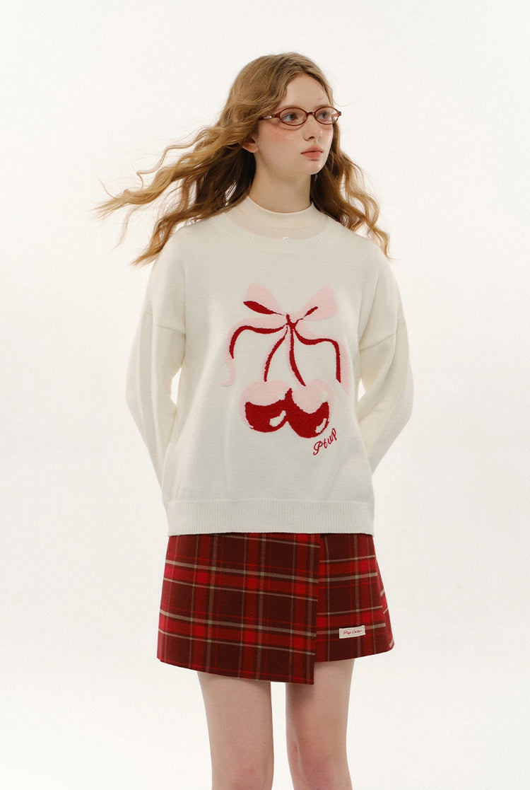 Cherry Design Knit Sweater NA5696