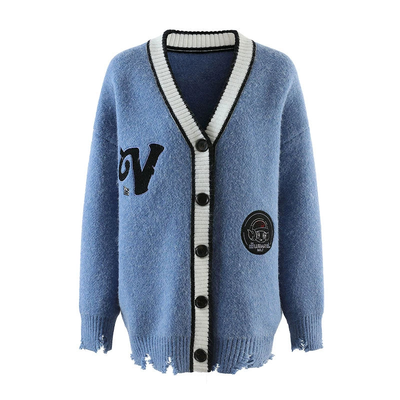 Mid Length Oversize Knit Cardigan NA4679