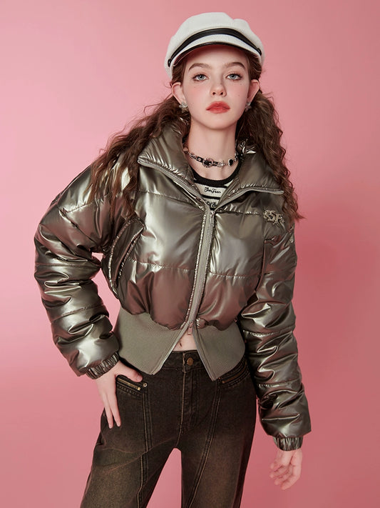 High-Waist Short Puffer Jacket NA6777