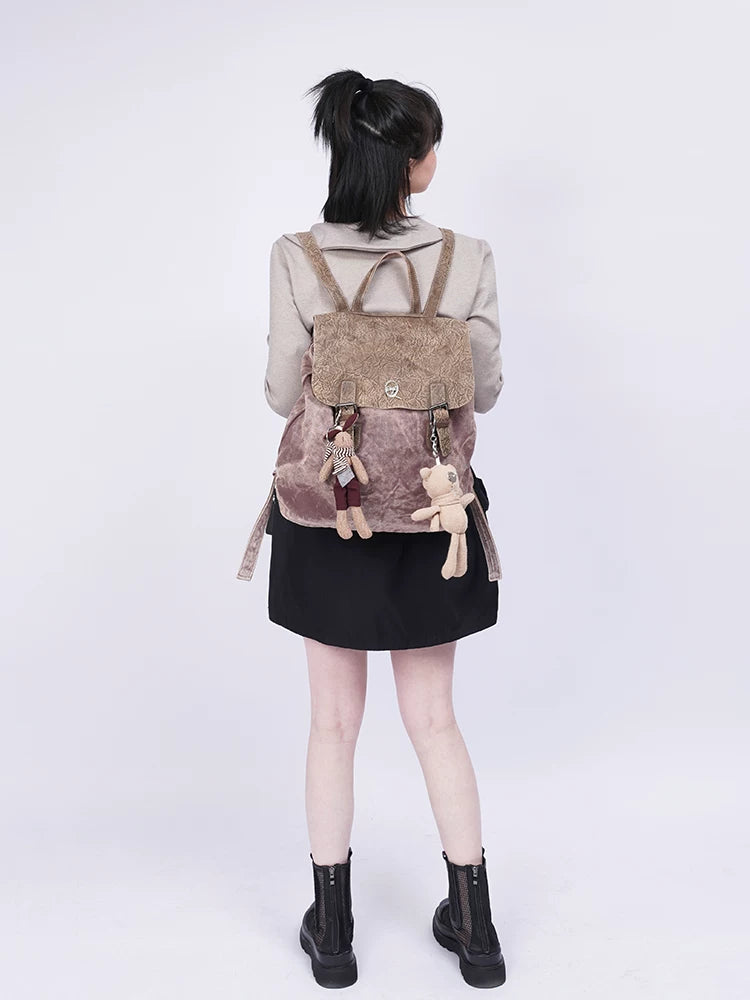 Large Capacity Leather Backpack NA8391