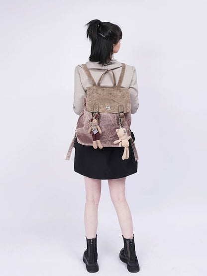 Large Capacity Leather Backpack NA8391