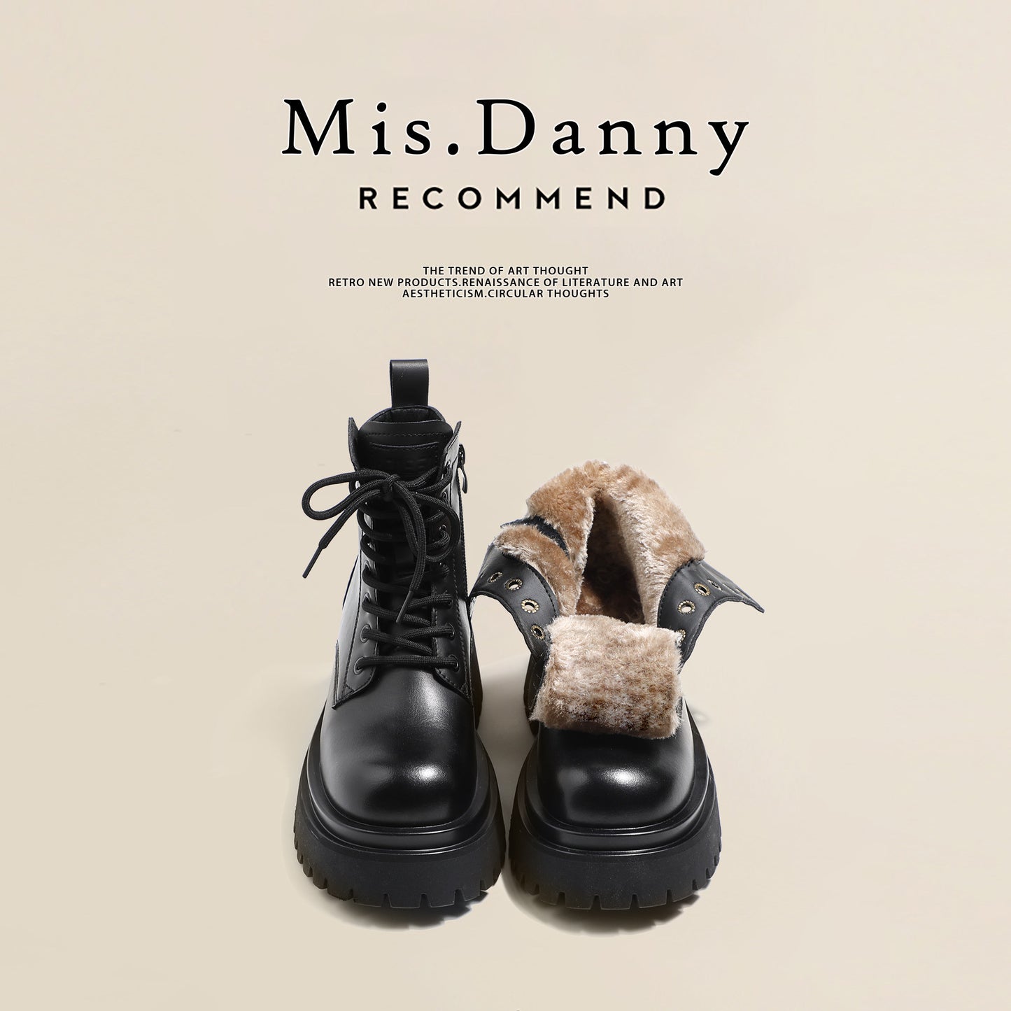 Warm Fleece Lining Ankle Boots NA8688