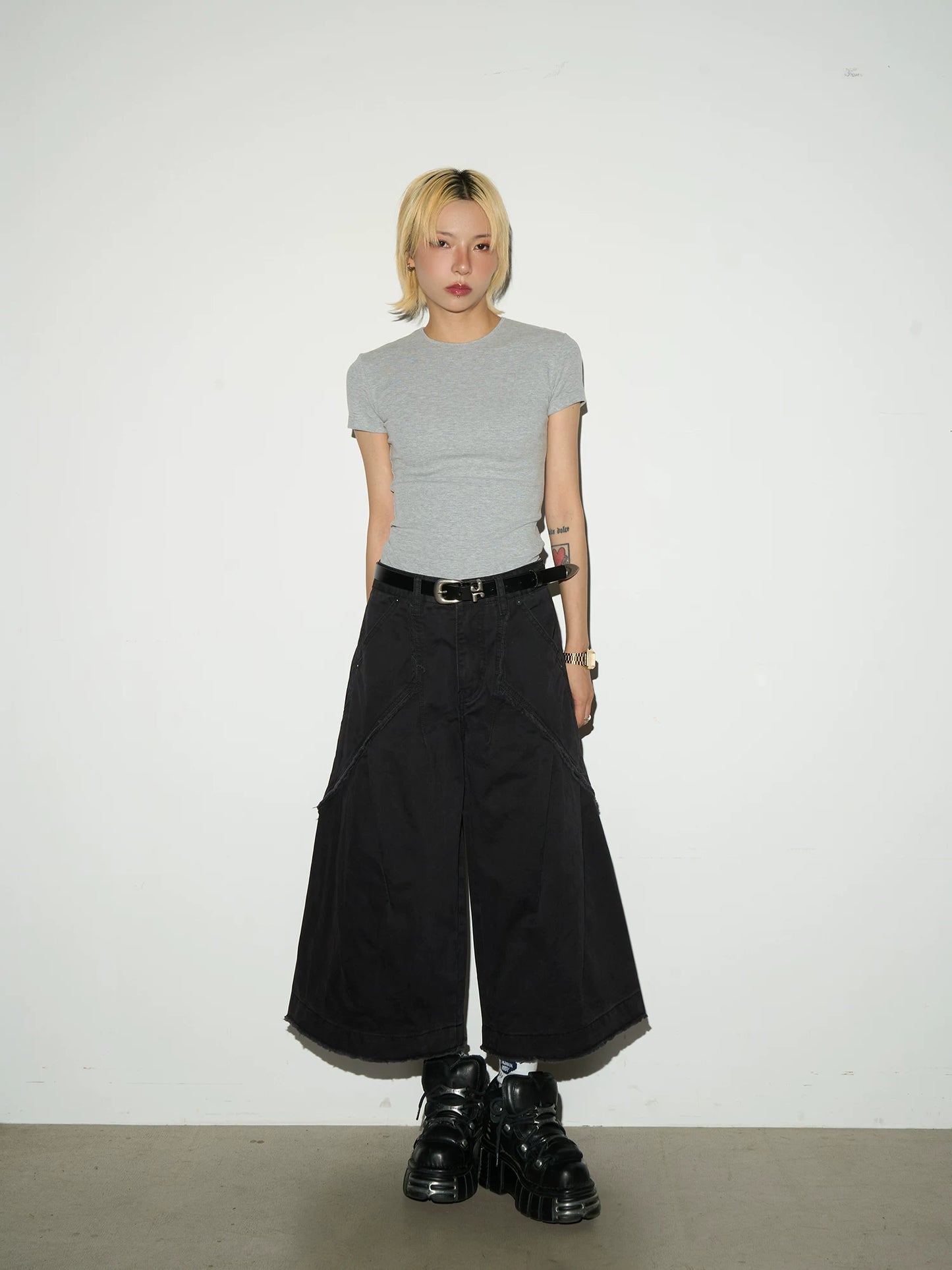 NA9053 MICHINNYON "vintage leather" old-fashioned special-shaped structure belt neutral casual versatile thin belt for men and women NA9053