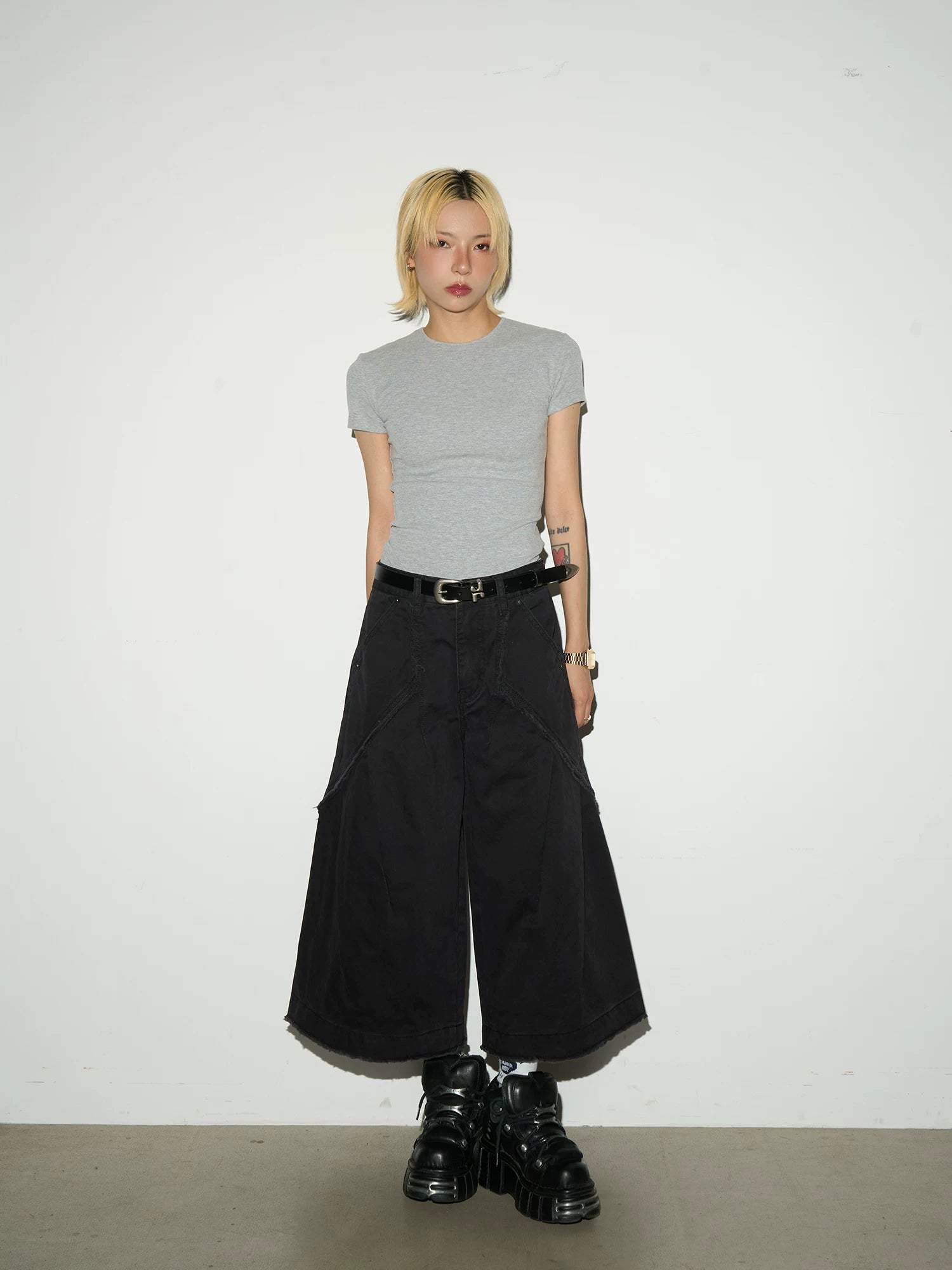 NA9053 MICHINNYON "vintage leather" old-fashioned special-shaped structure belt neutral casual versatile thin belt for men and women NA9053