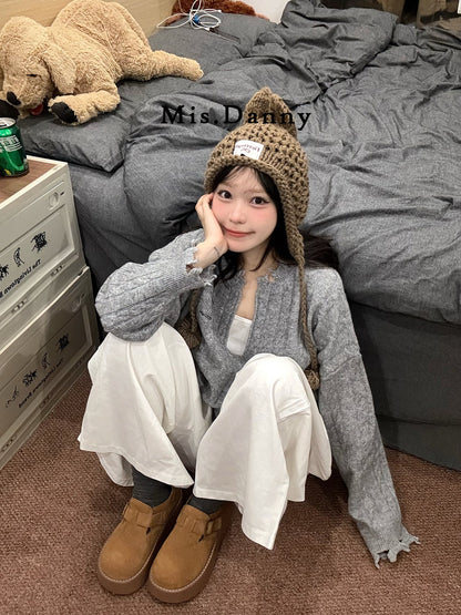 Metal Buckle Platform Thick Sole Slip-On Shoes NA8741