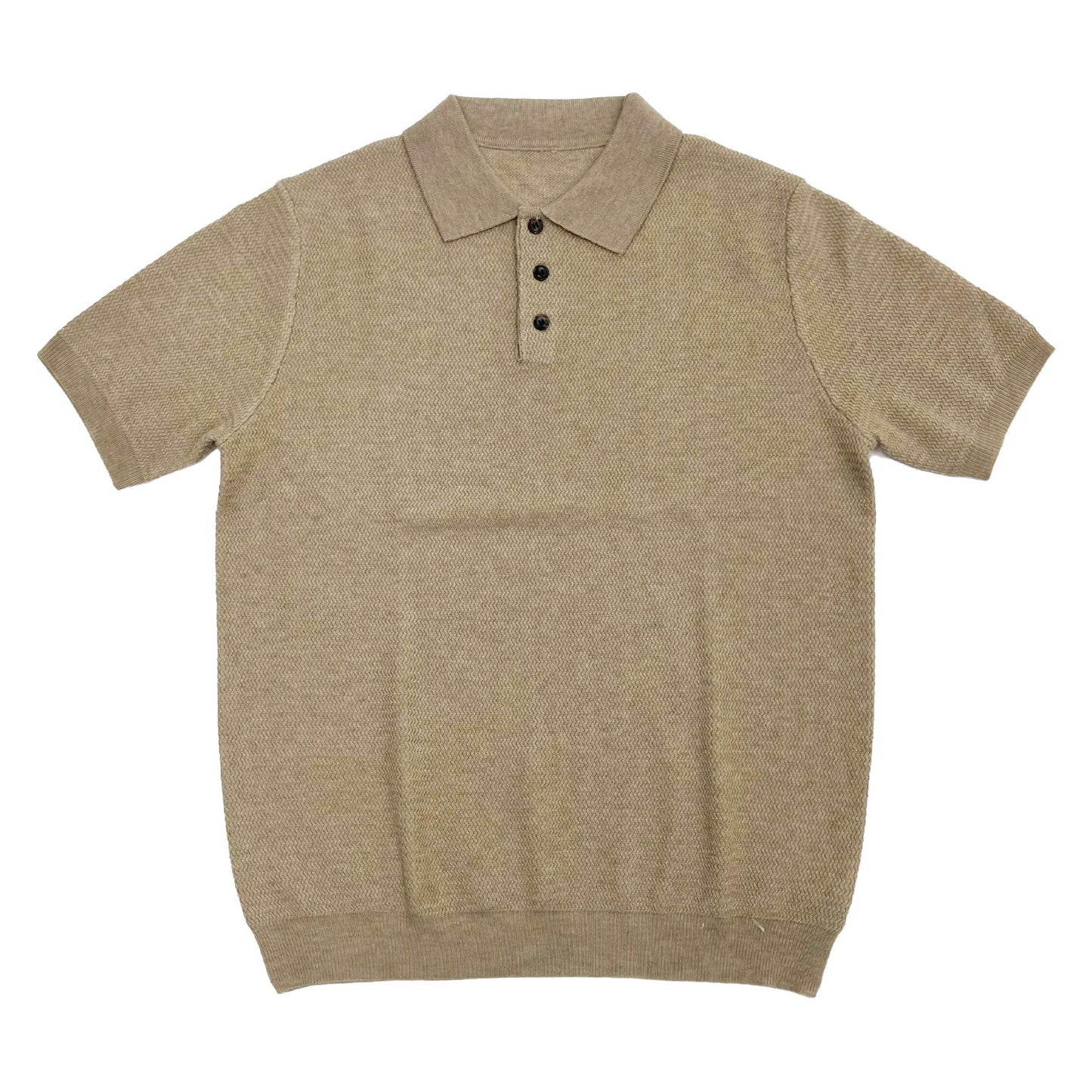 Blend Texture Polo Knit Polo Shirt NA9022