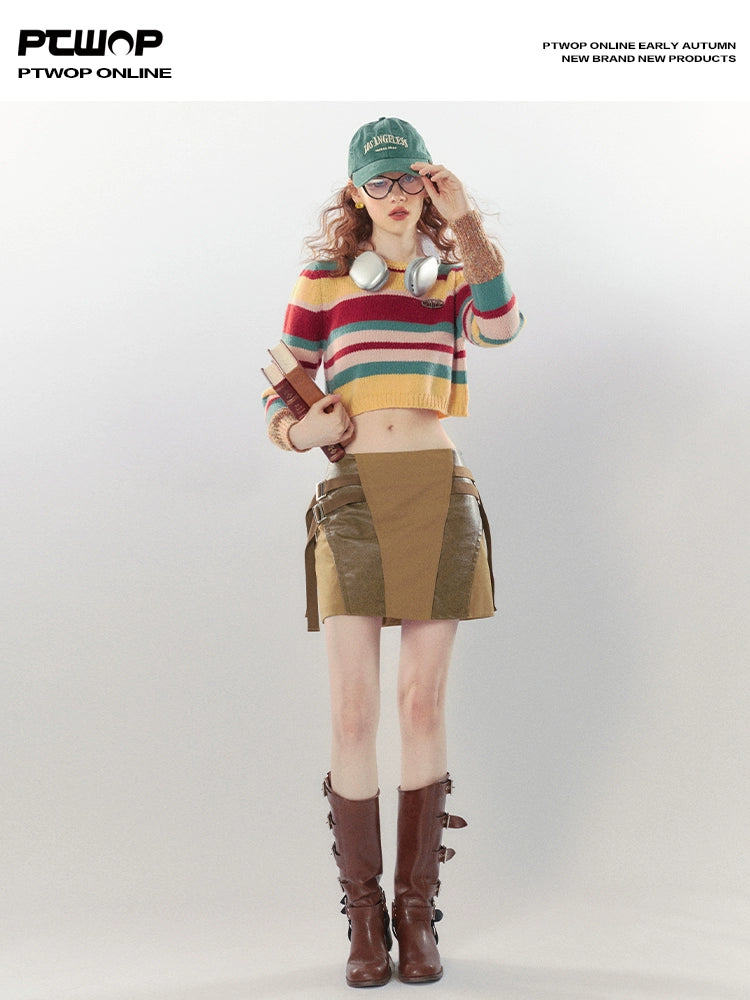 Rainbow Stripe Knit Sweater NA5670