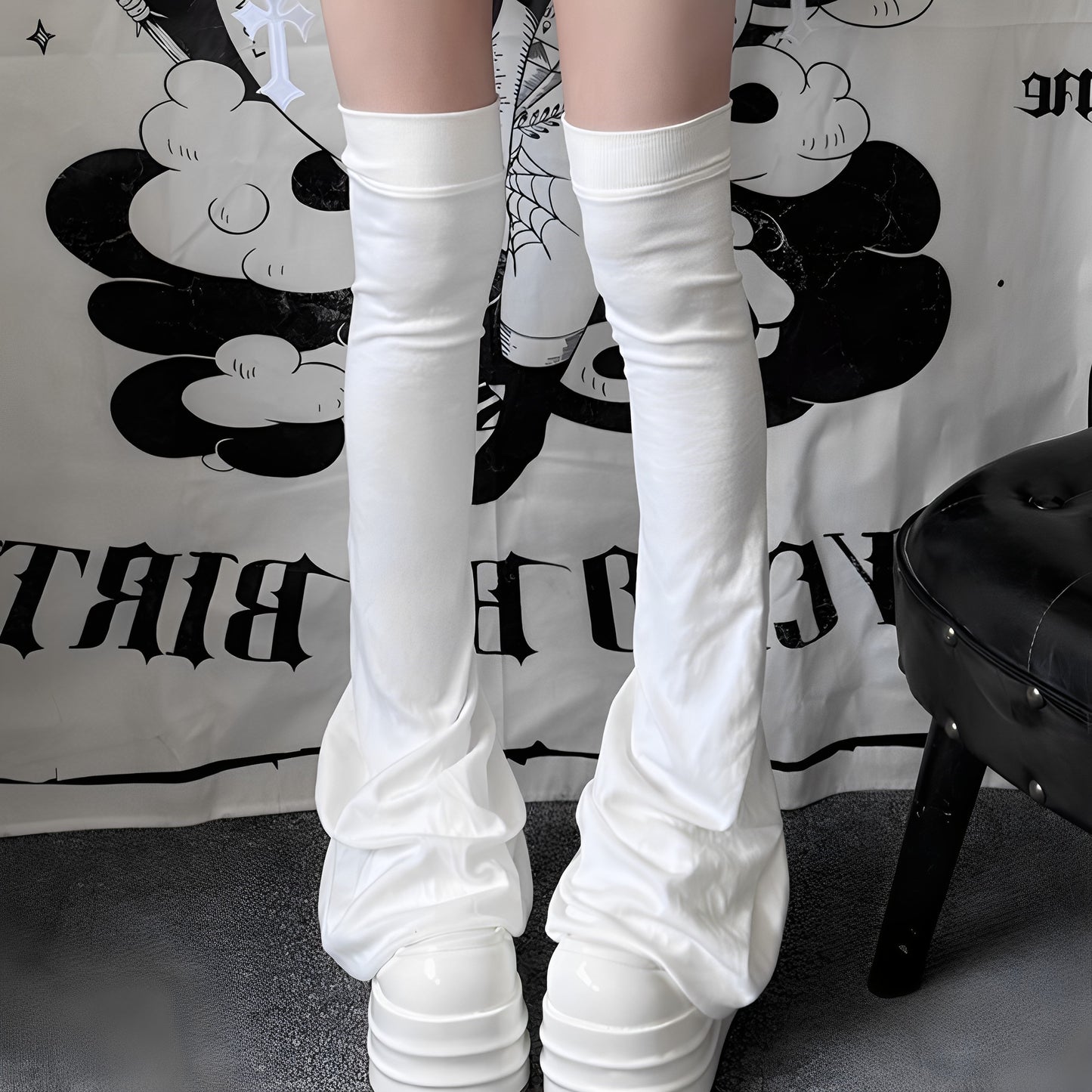 Over Knee Ruched Leg Warmers NA8510