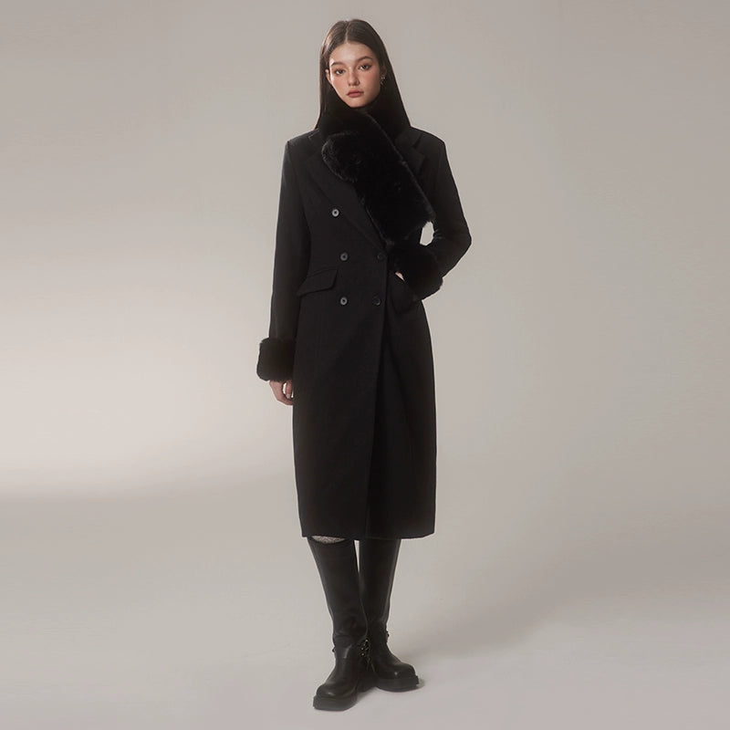 Detachable Sleeves Mid-length Coat NA4127