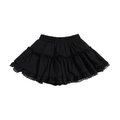 High Waist Frills A-line Ballet Style Skirt NA2593