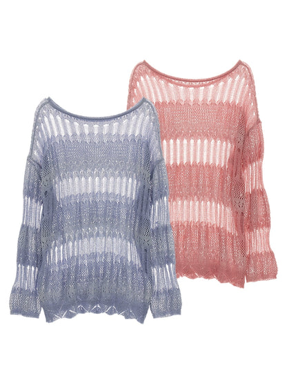 Oversize Mesh Knit Sweater NA5759