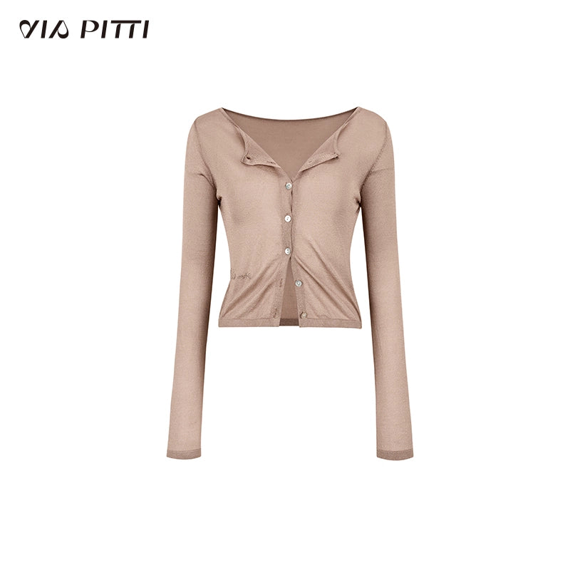 Thin Transparent Sunshade Knit Cardigan NA4766