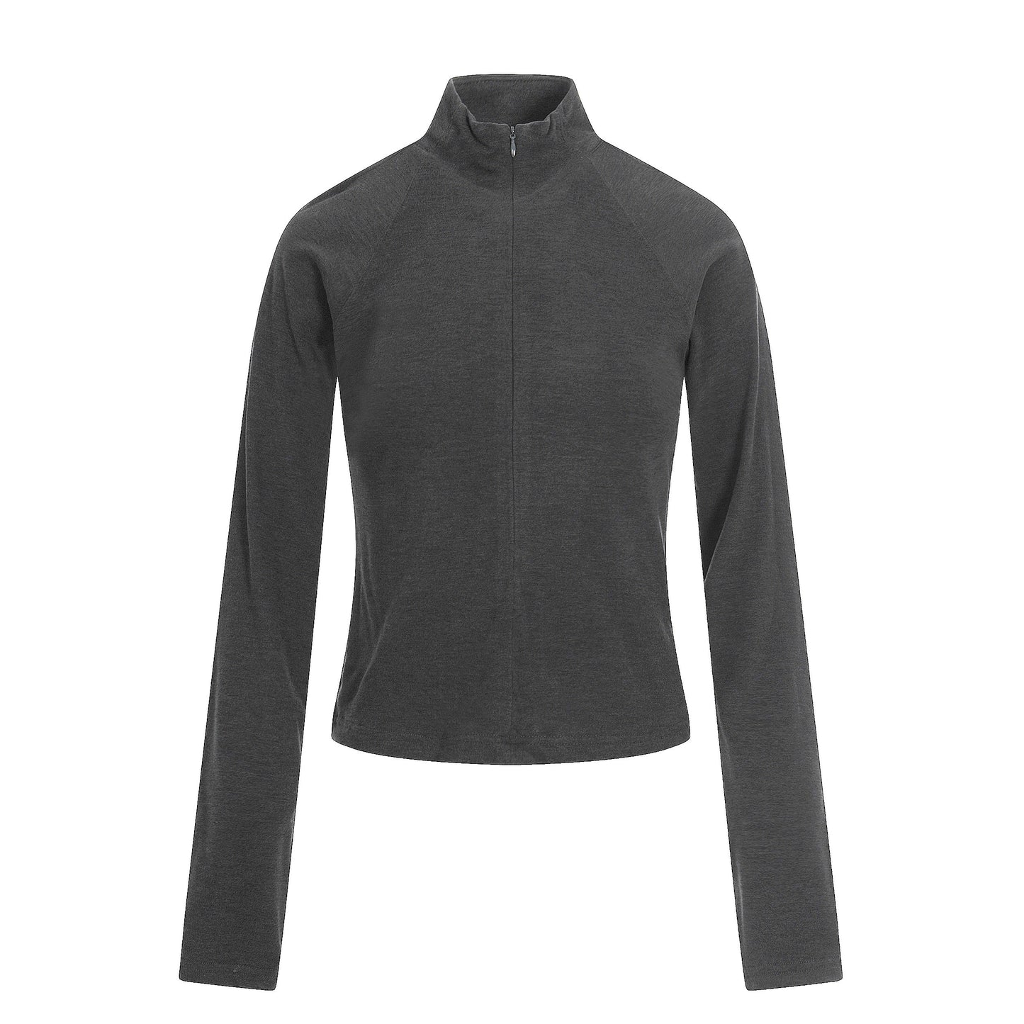 Half Zip Fitted Long Sleeve T-Shirt NA9197