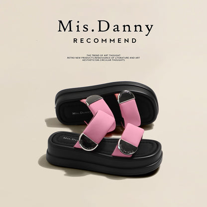 Super Soft Platform Double-Strap Sandals NA8724