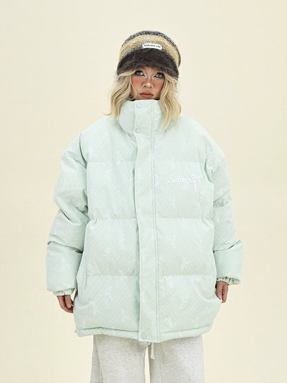 Stand Neck Oversize Puffer Jacket NA6314