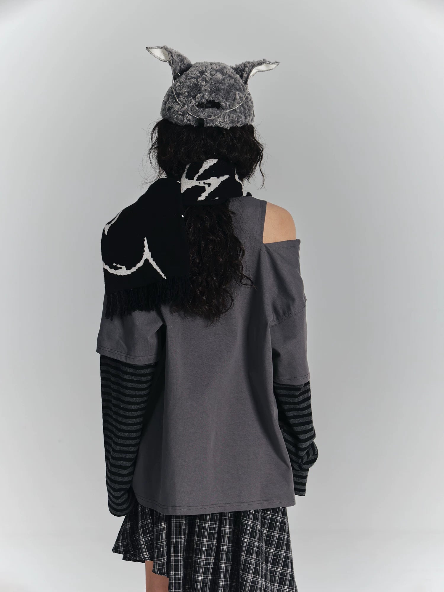 NA8917 YUKAHOUSE original punk warm scarf subculture dark sweet cool scarf atmosphere sense versatile for men and women NA8917