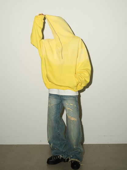 Gradient Half-Zip Design Hoodie NA9023
