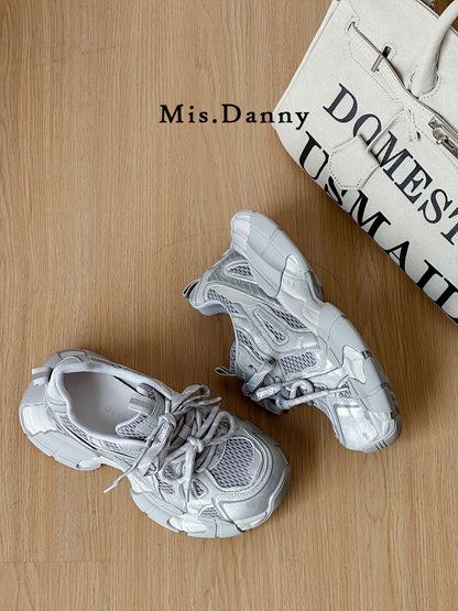 Platform Chunky Sole Lace-Up Sneakers NA8743