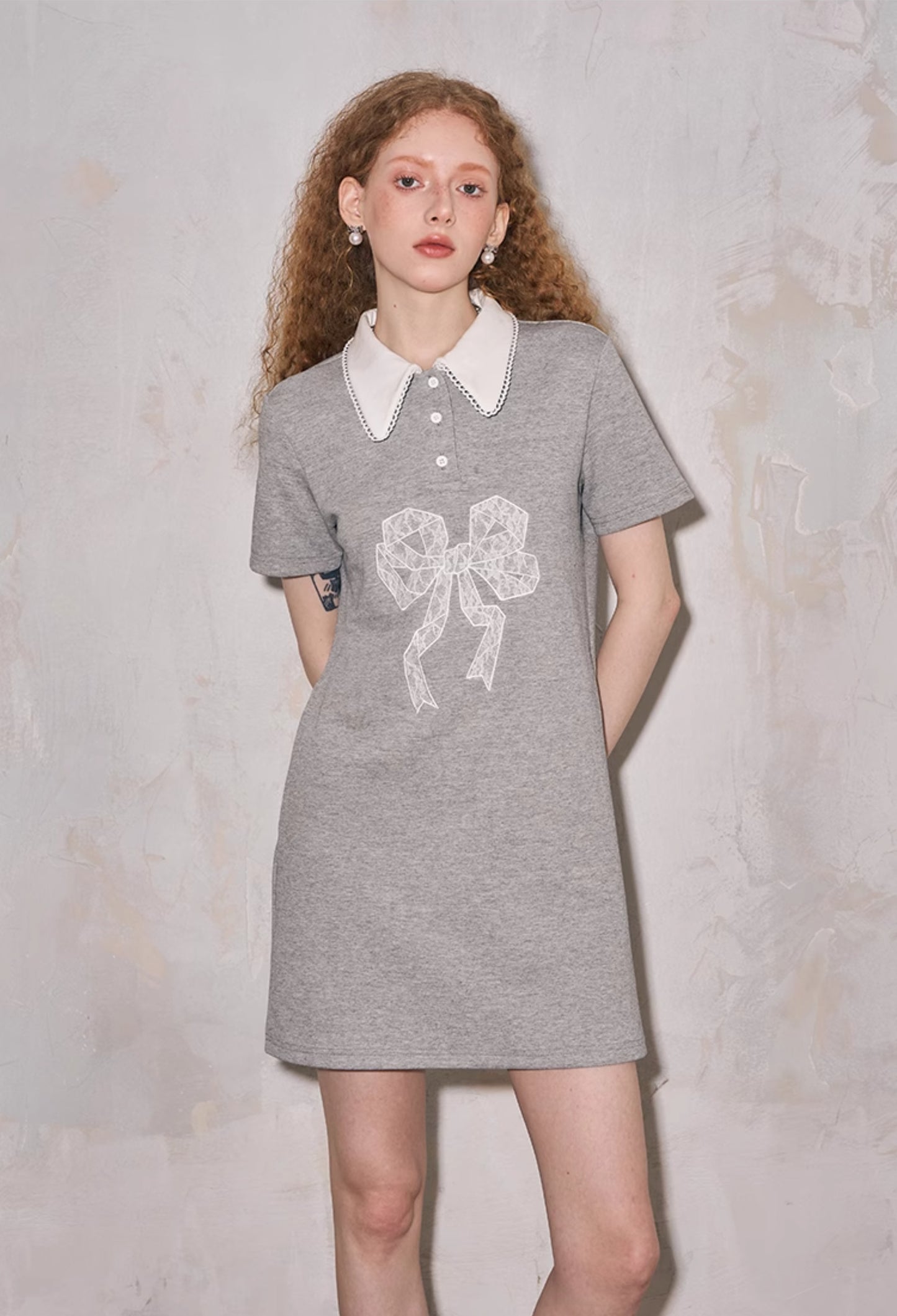 POLO Collar Short Sleeve Dress NA5418