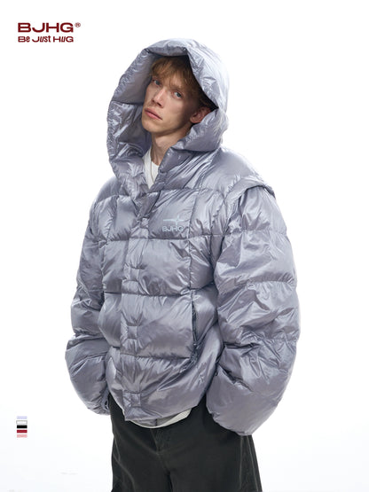 Oversize White Duck Down Jacket NA6107