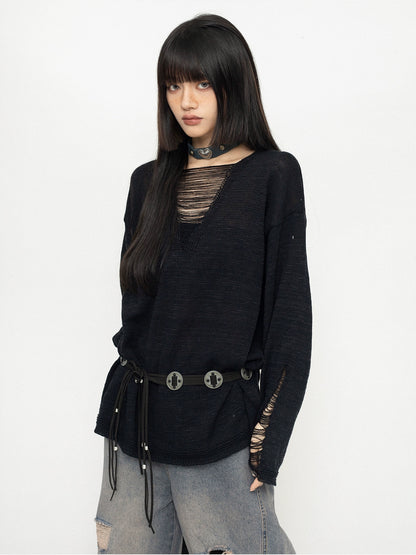 Oversize Casual Knit Sweater NA2456