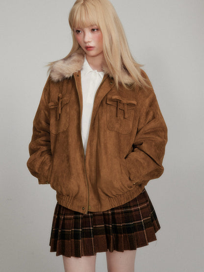 Plaid Pleated Short Skirt NA8786